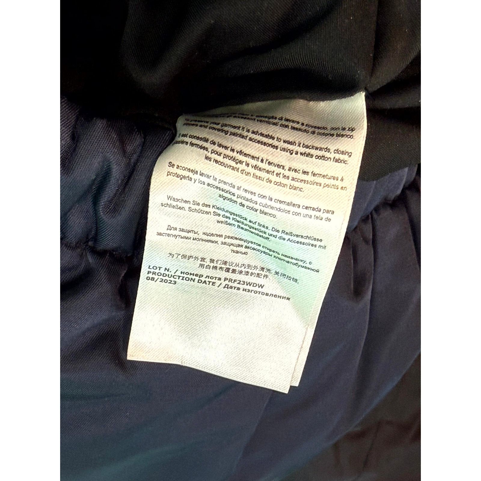 Who Decides War WDW Puffer Diagnol Glass Navy Jacket Size US M / EU 48-50 / 2 - 6 Thumbnail