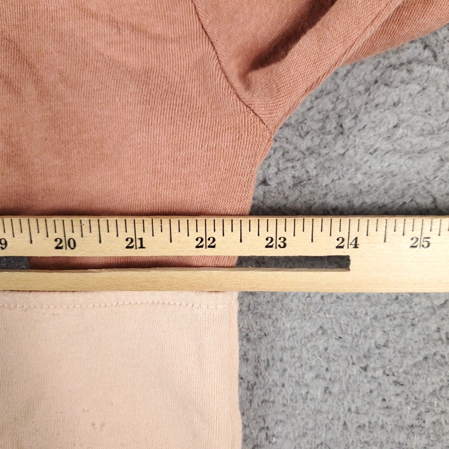 American Eagle Outfitters American Eagle Womens Small Peach Beige Oversized Hoodie Sweater Size S / US 4 / IT 40 - 7 Thumbnail