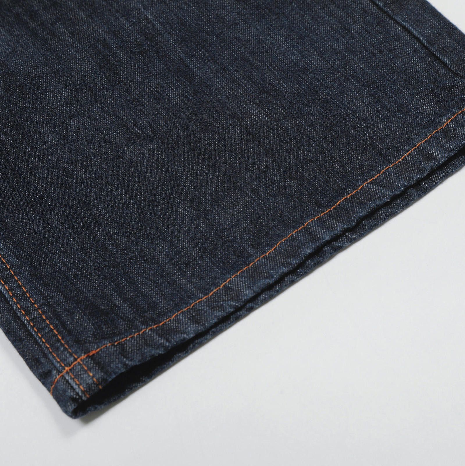 Jean Dark Blue Wide Leg Denim Jeans, High Waist Button Fly Size US 32 / EU 48 - 2 Thumbnail