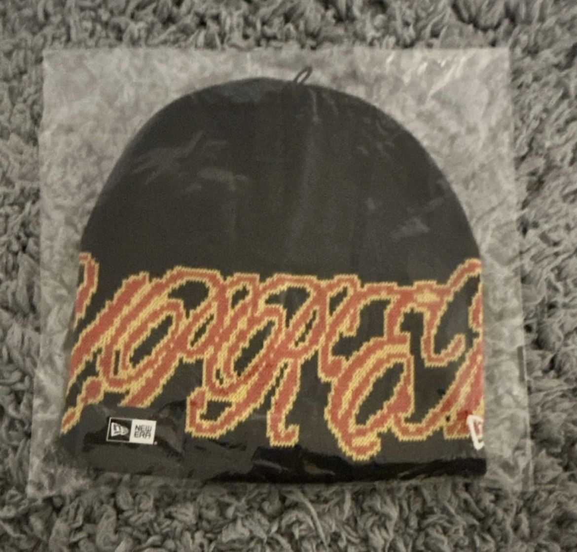 Supreme Supreme New Era Cursive Beanie Dark Navy (SS26) Size ONE SIZE - 2 Thumbnail