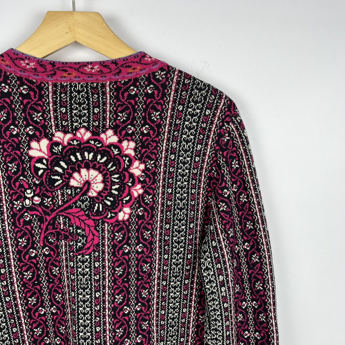 Other Ladies Ivko floral pattern Jacquard Sweater Jacket Size S / US 4 / IT 40 - 16 Thumbnail