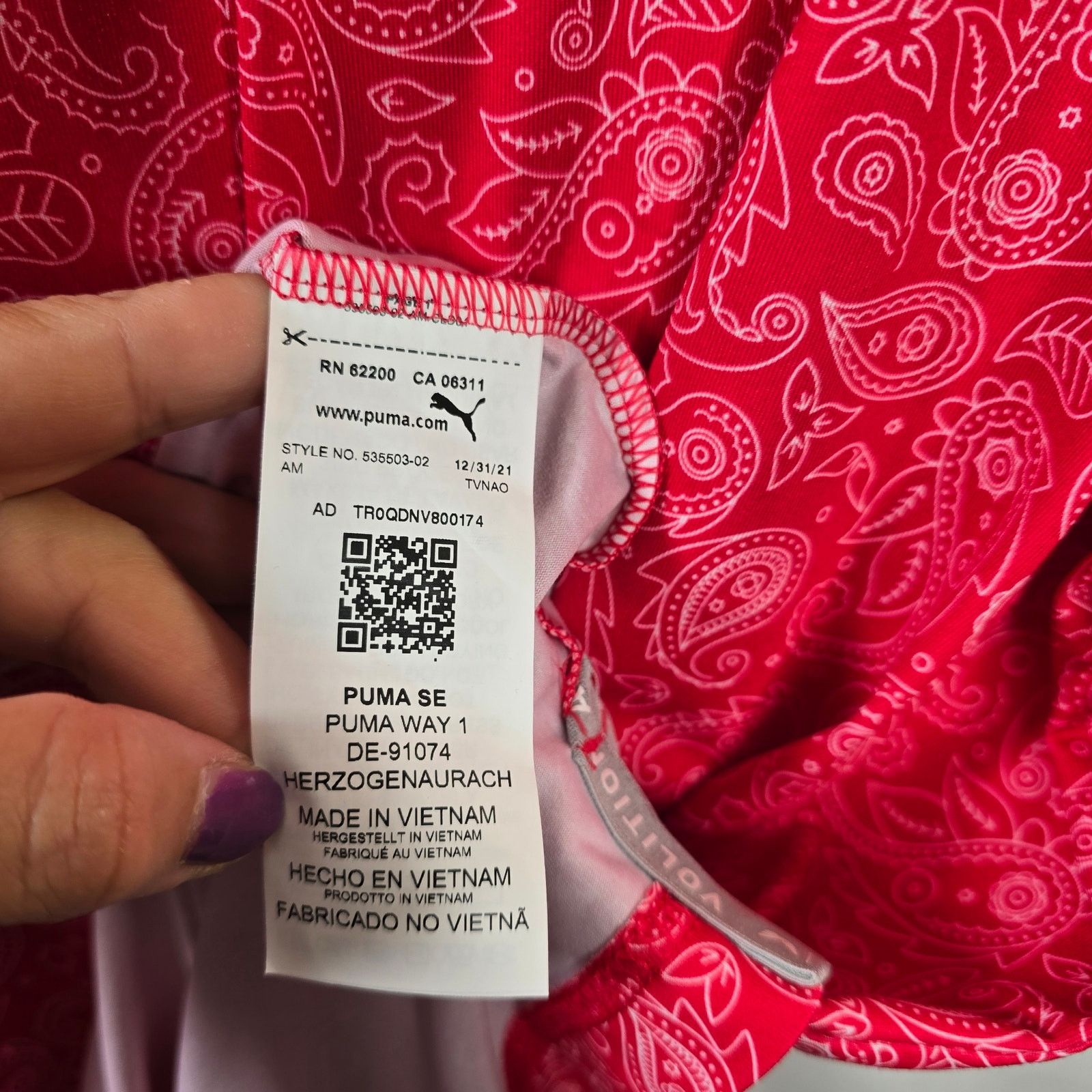 Puma Puma X Volition Red Paisley Bandana Polo Shirt Size XL Size US XL / EU 56 / 4 - 4 Thumbnail