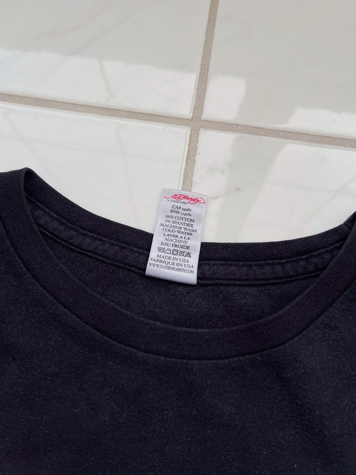 Ed Hardy × Vintage Vintage Y2k Ed Hardy Love Kills Slowly Tee Skull Size US S / EU 44-46 / 1 - 6 Thumbnail