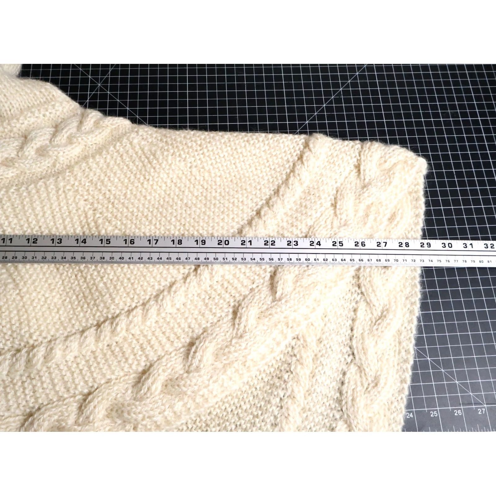 Vintage VINTAGE Wool Mohair Cardigan Sweater Women's Large Ivory Shawl Collar Knit Open Chunky-Knit Size L / US 10 / IT 46 - 6 Thumbnail
