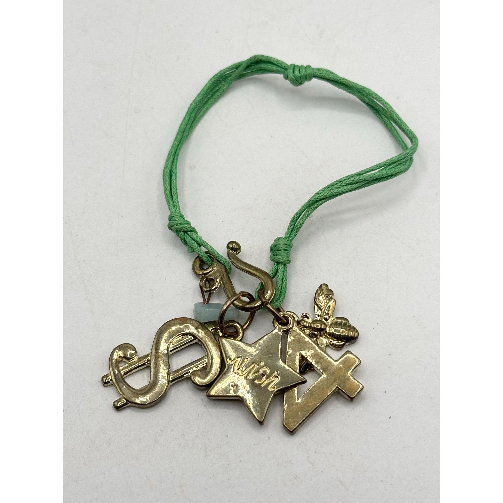 Other Green gold tone wish charm bracelet Size ONE SIZE - 2 Thumbnail