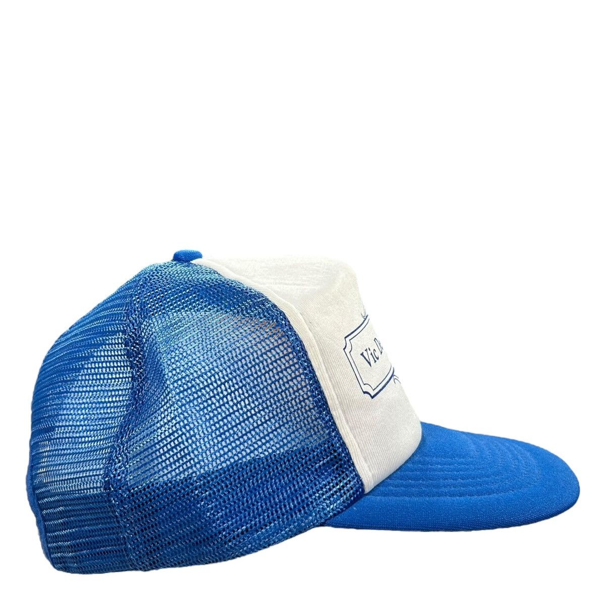 Vintage Vintage Vic Deines & Sons Blue Mesh Back Foam Snapback Hat Size ONE SIZE - 2 Thumbnail