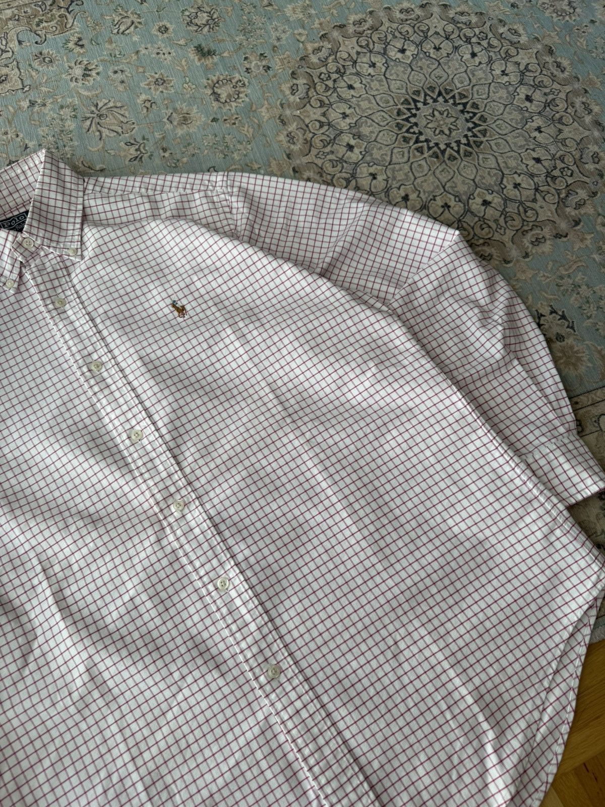 Polo Ralph Lauren Vintage Polo Ralph Lauren Oxford Check Shirt L/Oversized Fit Size US L / EU 52-54 / 3 - 3 Thumbnail