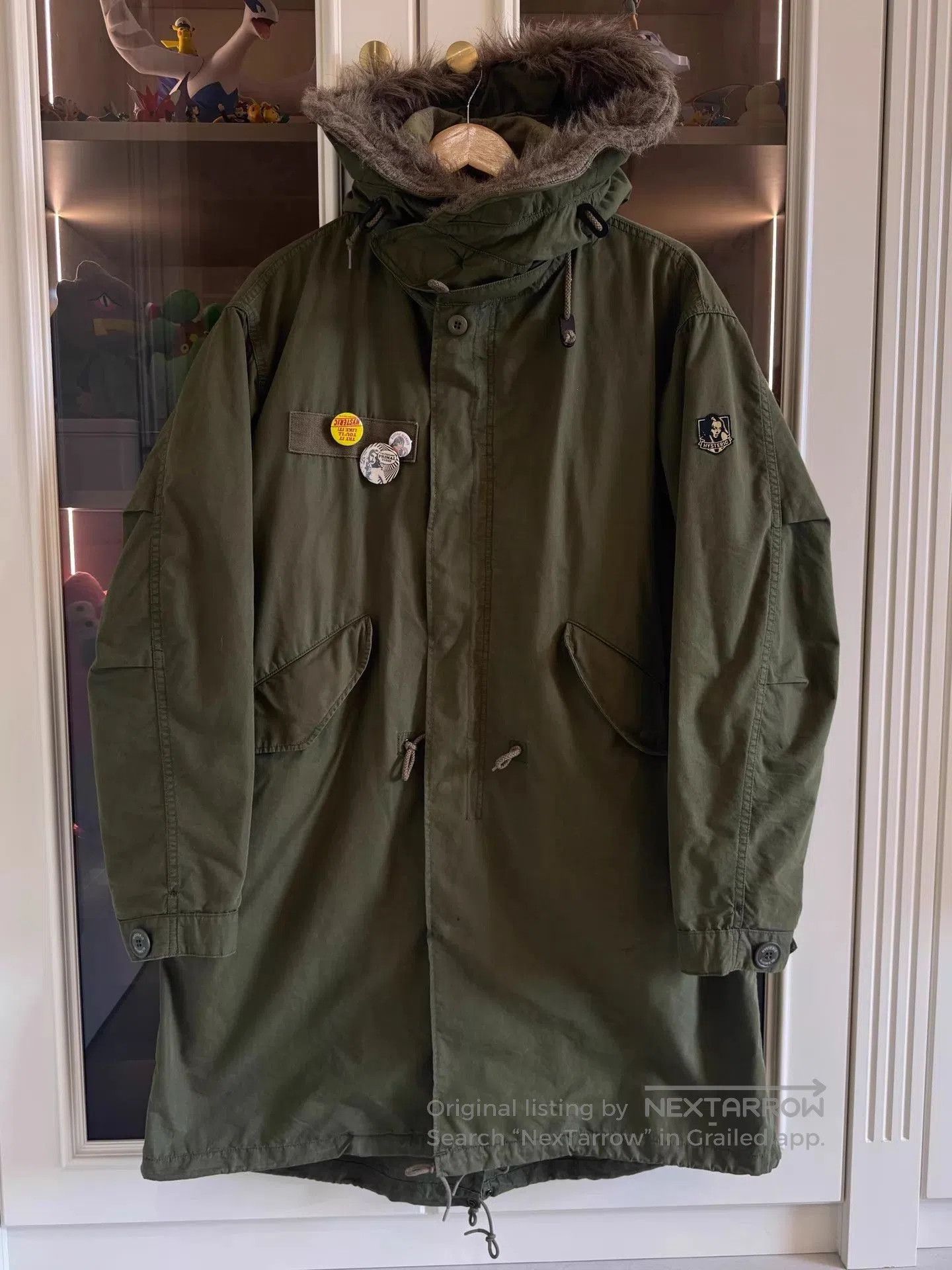 Hysteric Glamour Green Parka with Fur Hood - Size M. Size US M / EU 48-50 / 2 - 1 Thumbnail