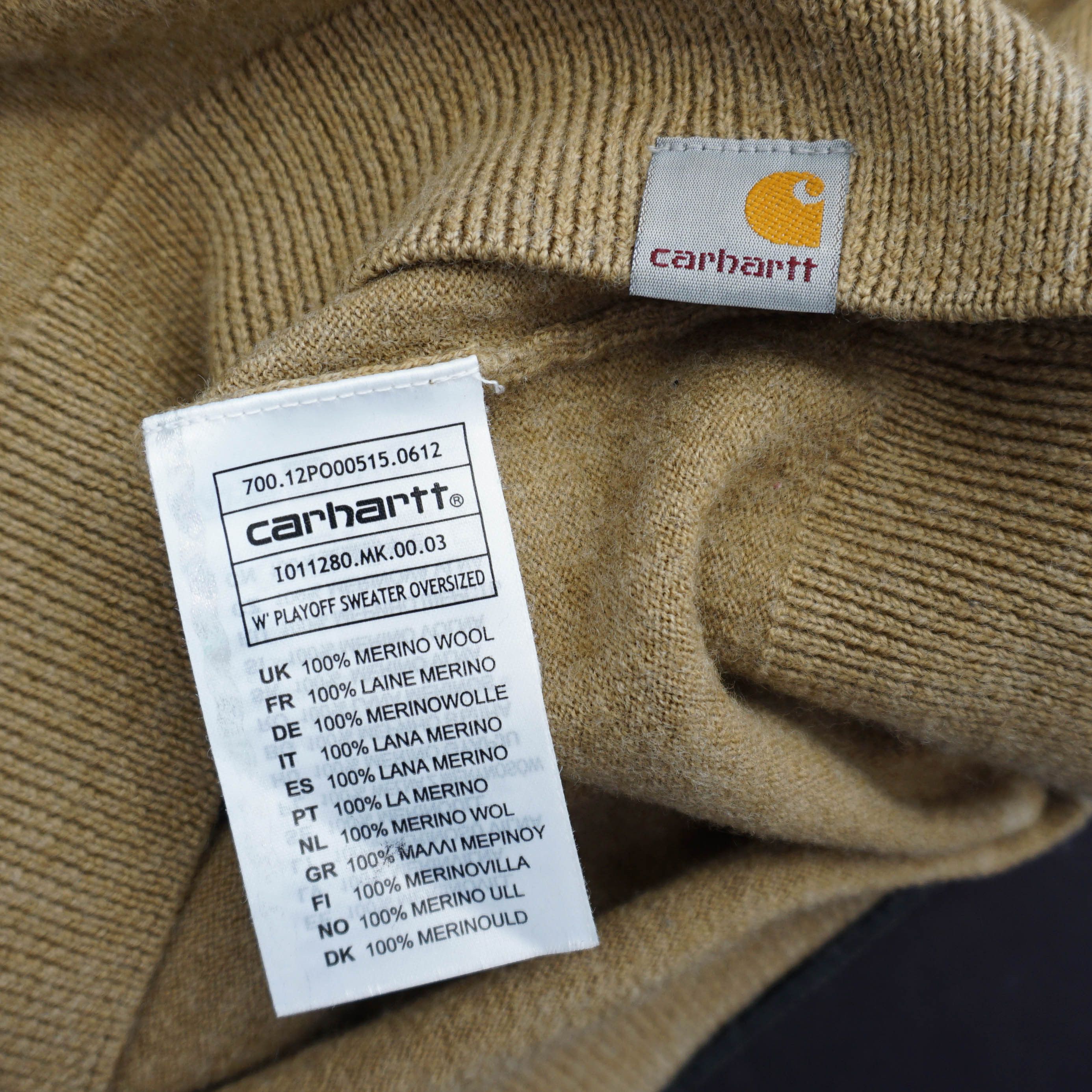 Carhartt Archive 100% Merino Wool Women's Sweater Size XS / US 0-2 / IT 36-38 - 4 Thumbnail