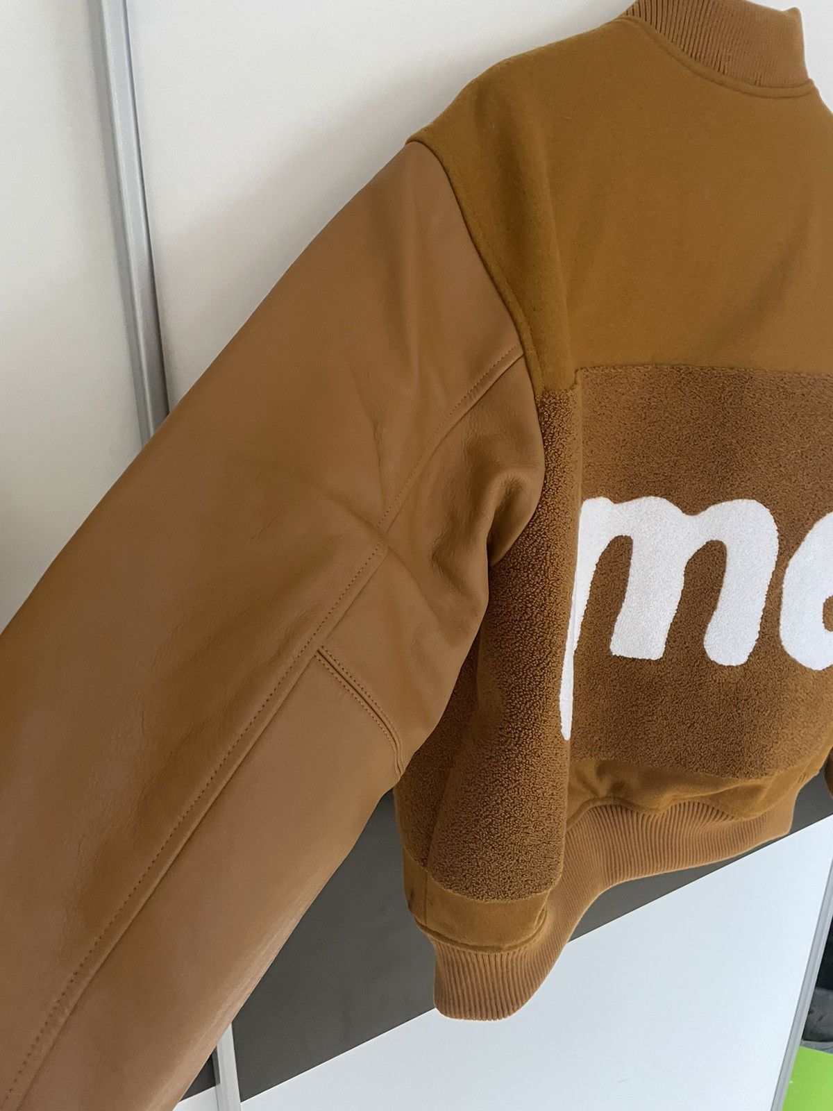 Supreme Supreme Big Logo Chenille Varsity Jacket | Grailed