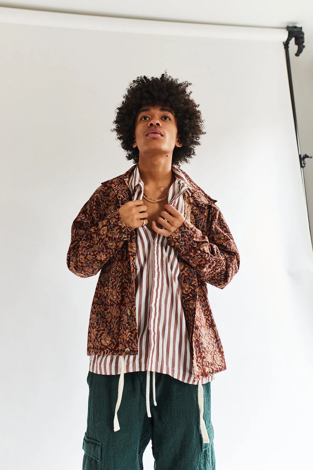 18 East Block-Printed Cam Shirt Jacket Size US XS / EU 42 / 0 - 1 Thumbnail