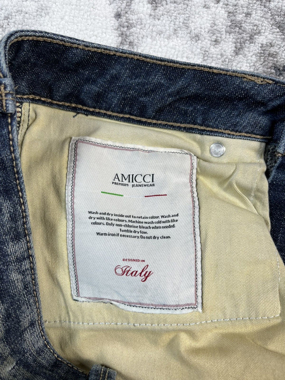 Other Amicci Distressed Denim Jeans Vintage Luxury Italy 30 Size 30" / US 8 / IT 44 - 12 Thumbnail