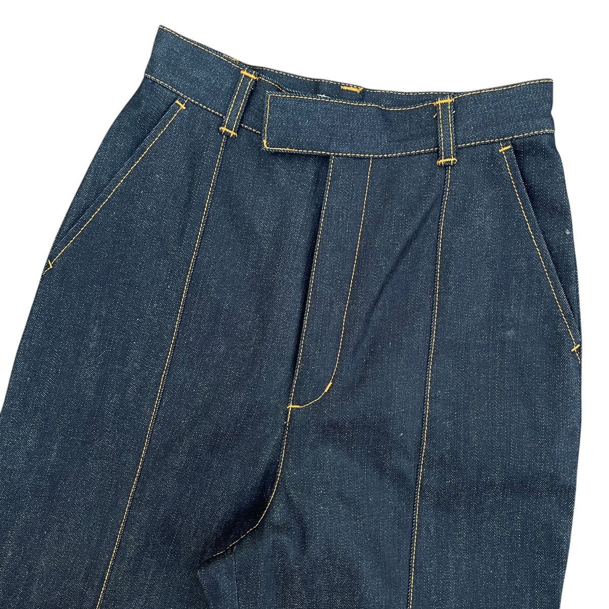 Christian Dada - High-Waisted Indigo Denim Jeans