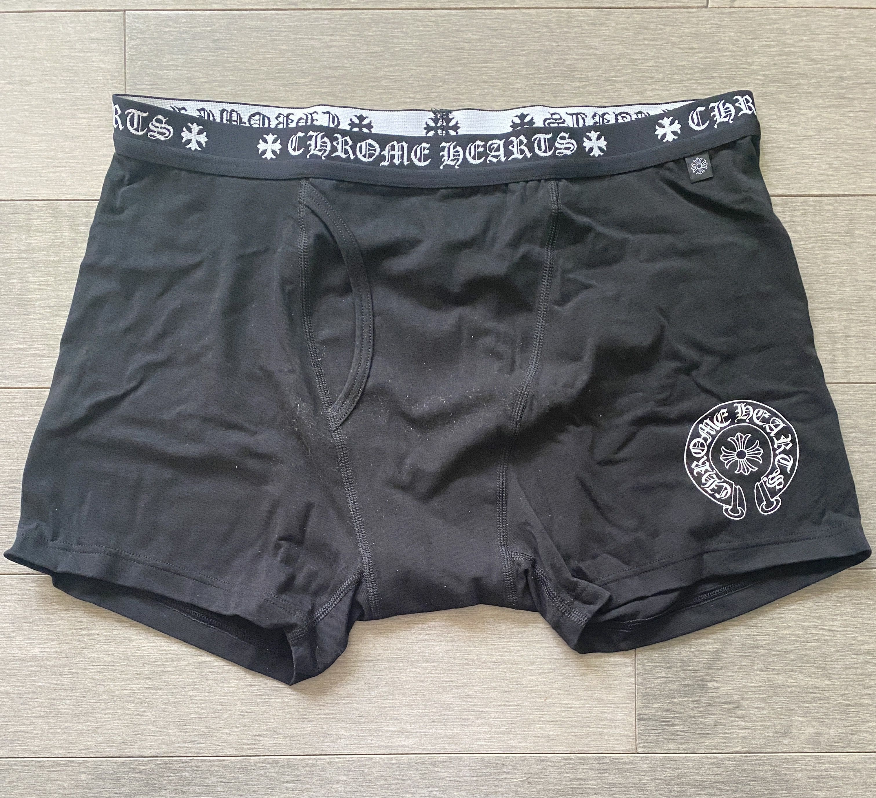 Boxer Briefs Chrome Hearts Noir - Taille S, 100% Coton - Authentique Et Neuf Avec étiquettes