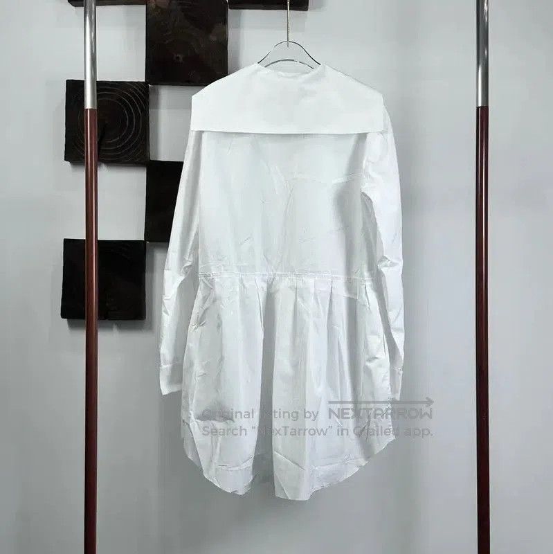 Miu Miu Miu Miu White Cotton Blend Dress . Size M / US 6-8 / IT 42-44 - 2 Thumbnail
