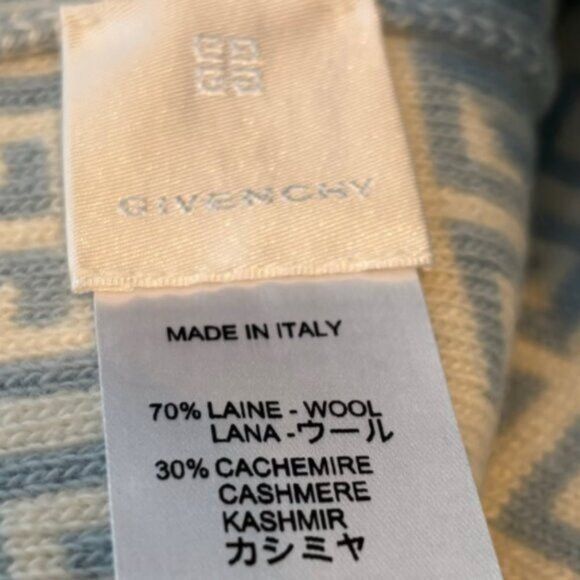 Givenchy Givenchy Double Face Knit Beanie Ice Blue Size ONE SIZE - 7 Thumbnail