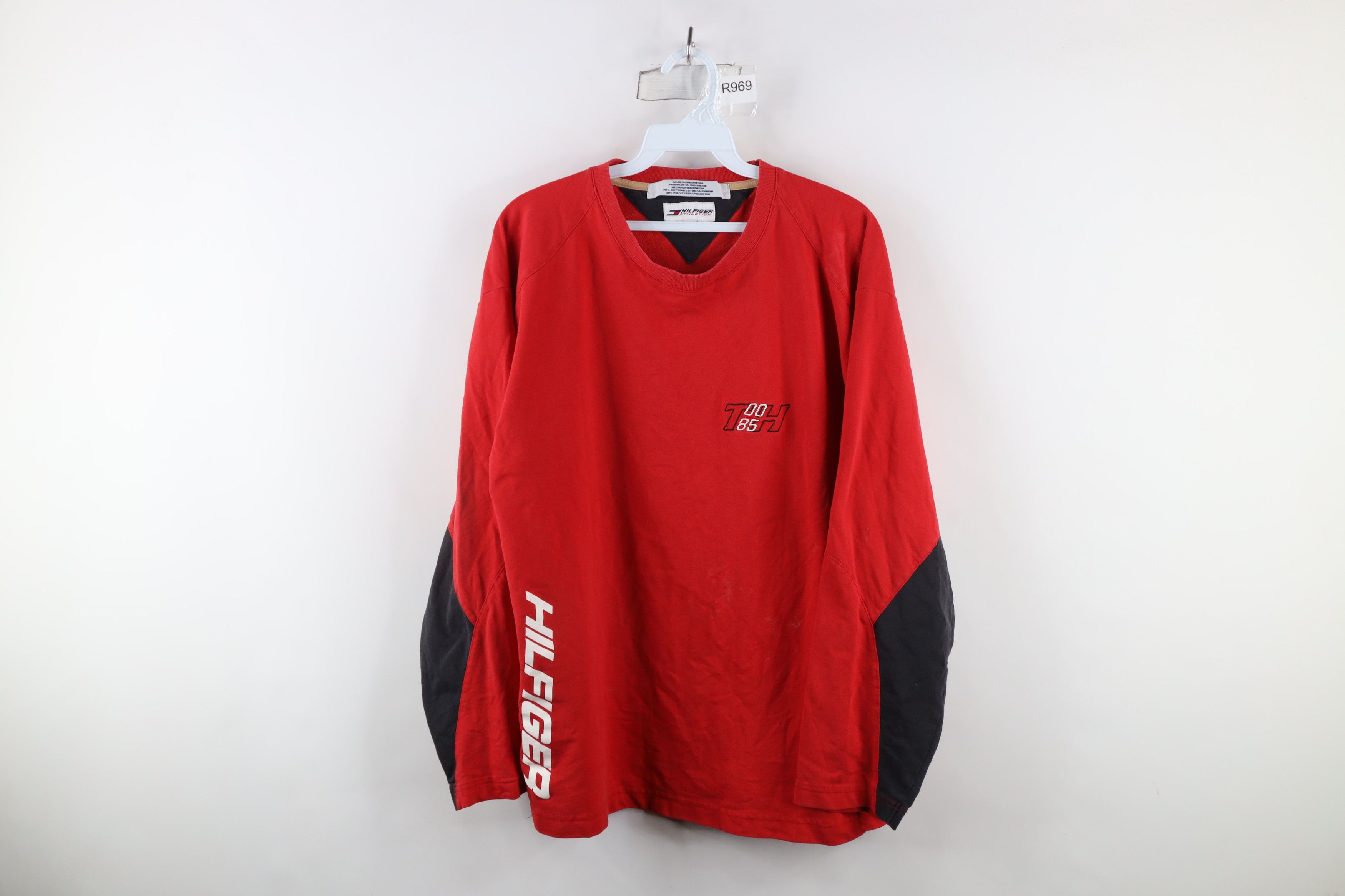 Tommy Hilfiger × Vintage Vintage 90s Tommy Hilfiger Athletics Long Sleeve T-Shirt Size US L / EU 52-54 / 3 - 1 Thumbnail