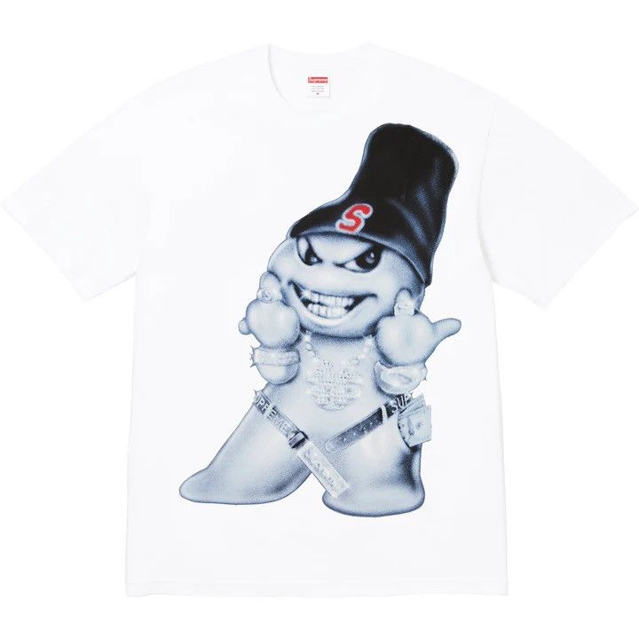 Supreme Supreme x Art Dealer Snowman Graphic Tee White | Grailed