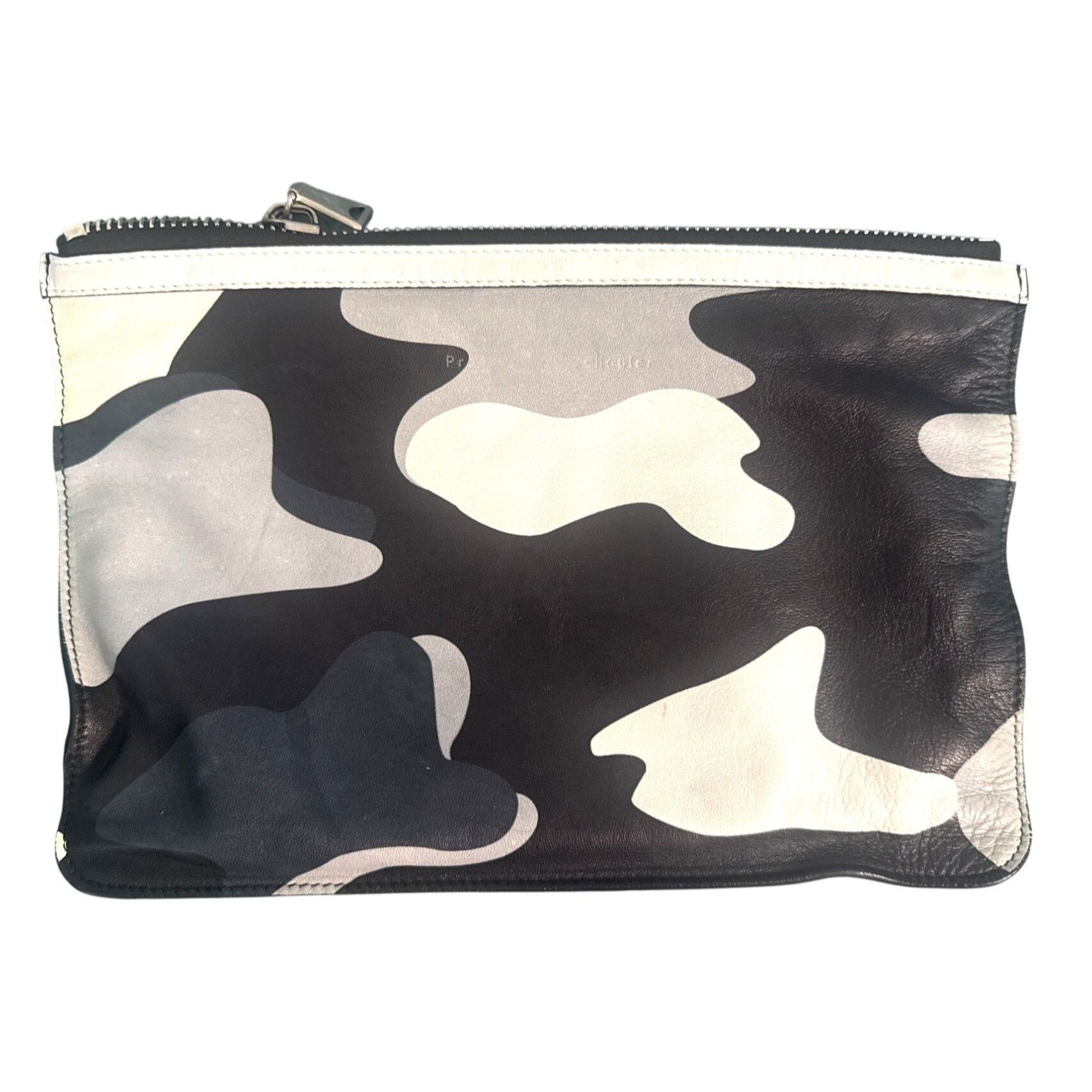 Proenza Schouler Proenza Schouler Camouflage Leather Pouch Blue Interior 11"x Size ONE SIZE - 2 Thumbnail