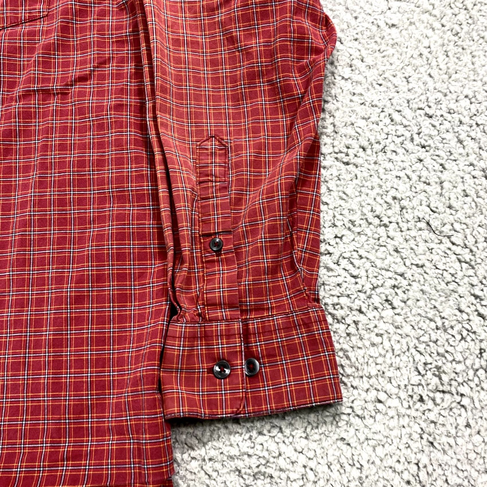 Wrangler Wrangler 20X Competition Shirt Mens Large Red Plaid Cowboy Rodeo Embroidered Size US L / EU 52-54 / 3 - 3 Thumbnail