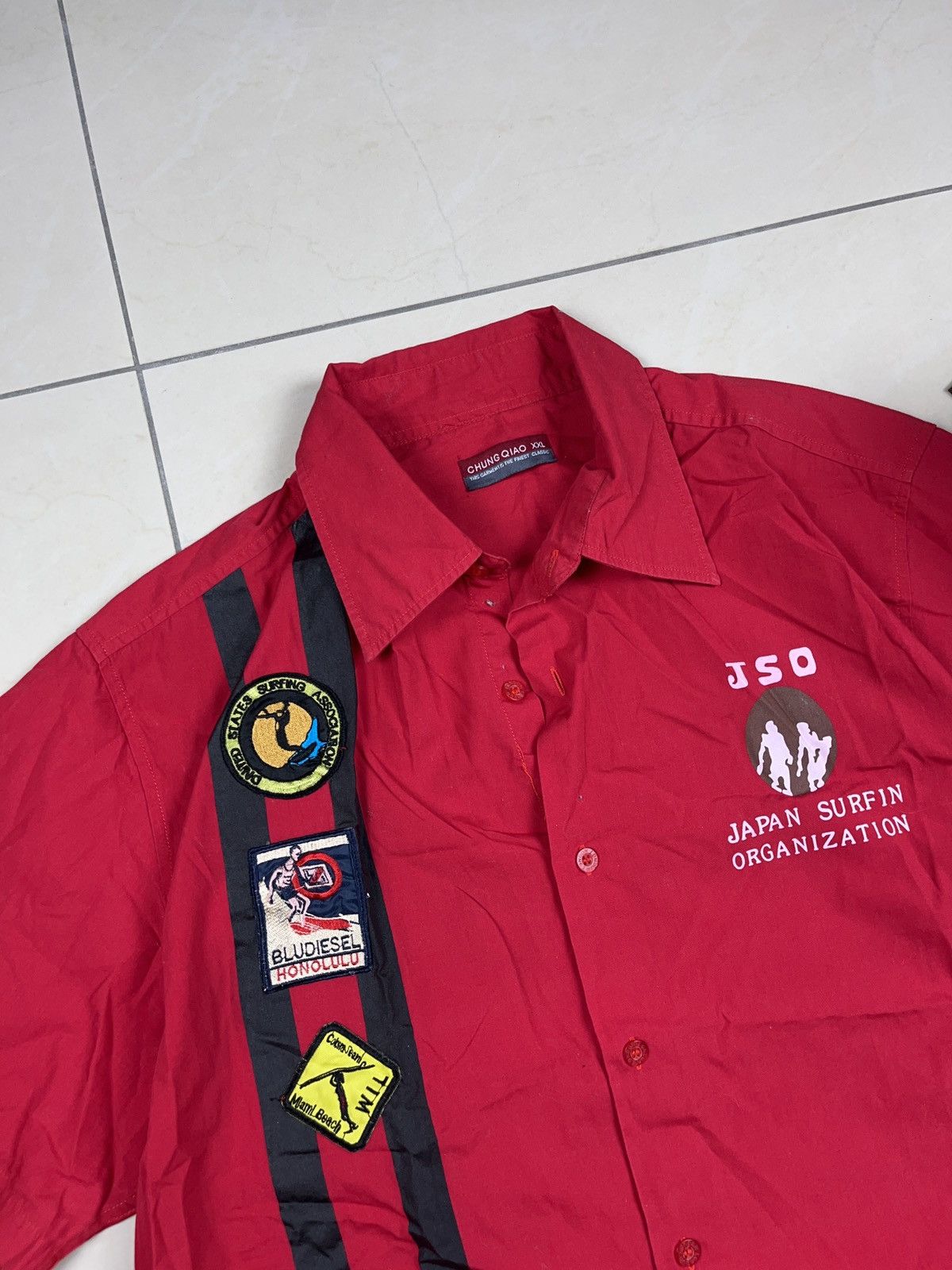 Vintage ➕ 90s rare vintage Japanese surfing championship shirt Size US XL / EU 56 / 4 - 3 Thumbnail
