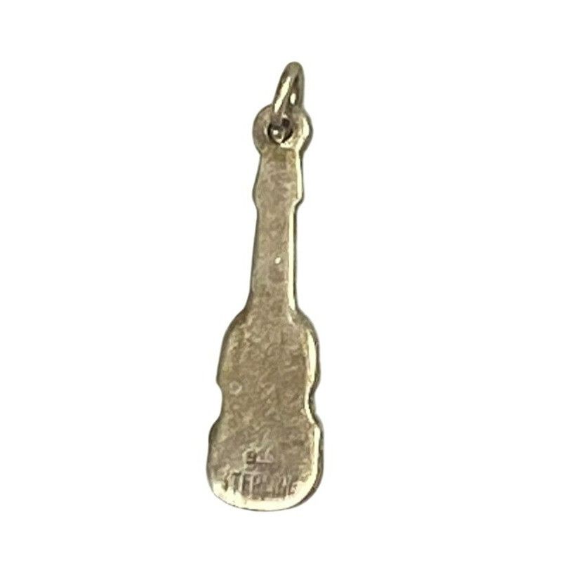 Other Vintage Sterling Silver 925 Violin Pendant Charm Size ONE SIZE - 2 Thumbnail
