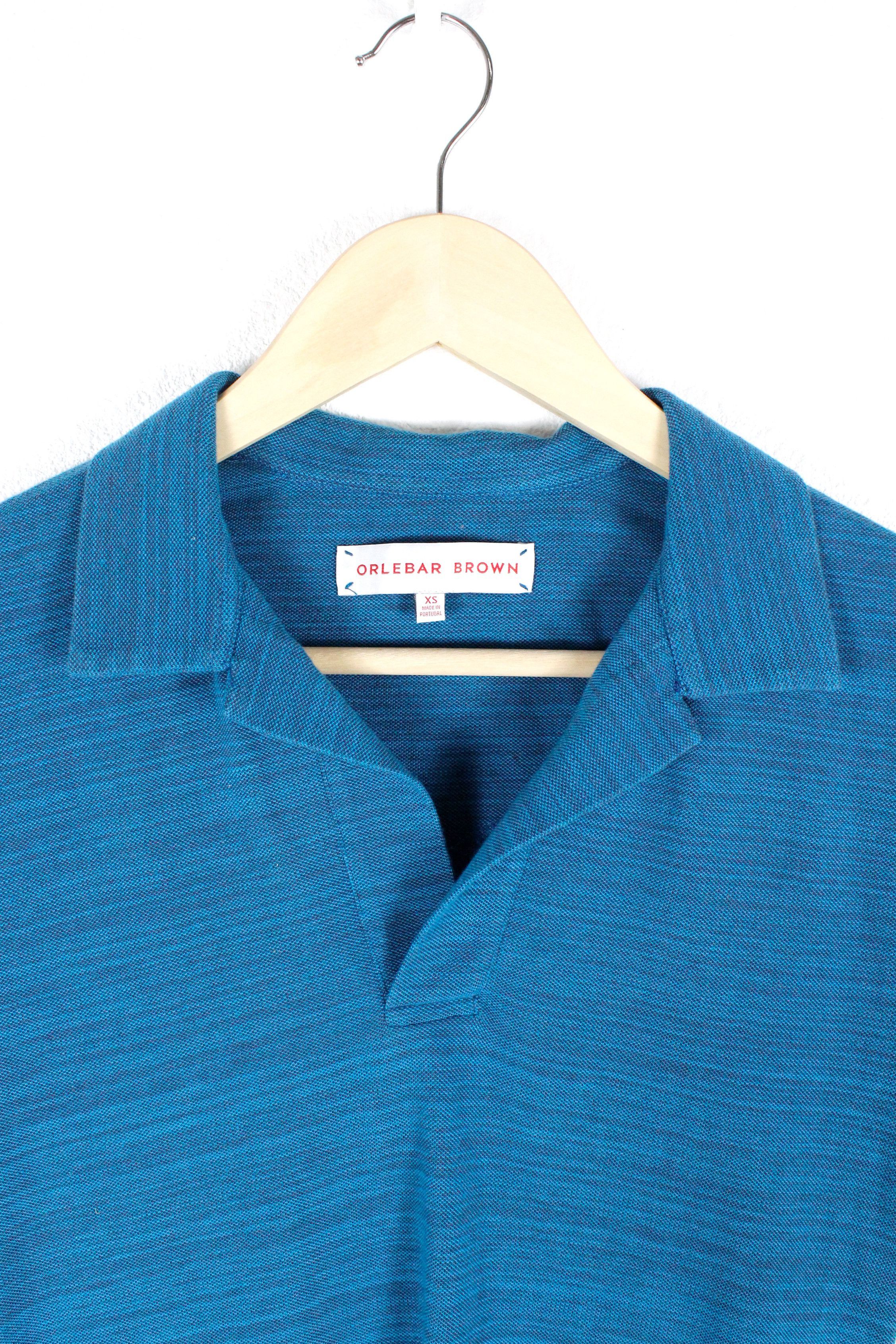 Orlebar Brown Orlebar Brown Camp Collar Blue Polo Shirt XS Size US XS / EU 42 / 0 - 2 Thumbnail