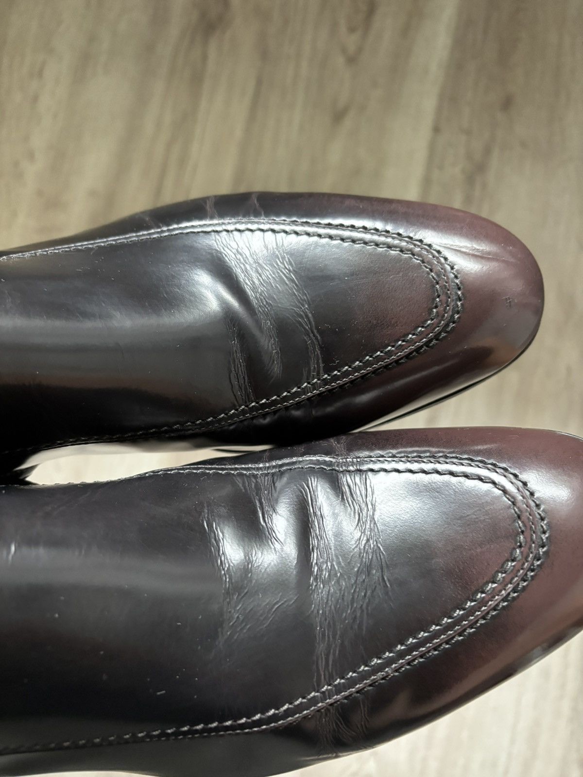 Bally Bally Albers Leather Ankle Boots Side Zip Black Bordeaux Size US 9.5 / EU 42-43 - 25 Thumbnail