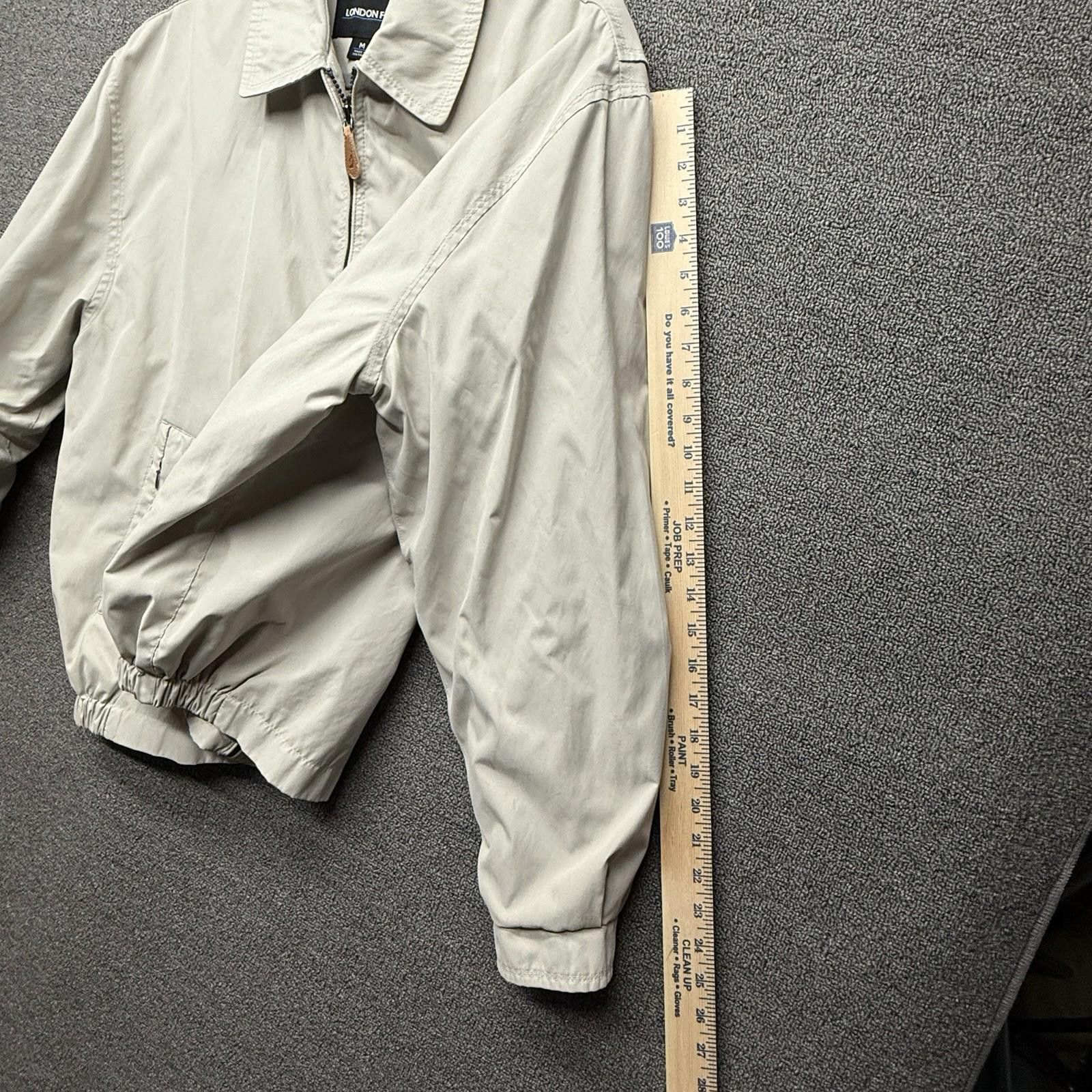 London Fog London Fog Men’s M Beige/Ivory Full Zip Bomber Golf Grandpa Size US M / EU 48-50 / 2 - 7 Thumbnail