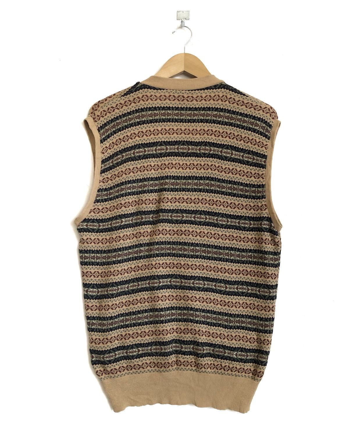 Polo Ralph Lauren RARE🔥90’S FAIR ISLE BUTTONED VEST Size US L / EU 52-54 / 3 - 2 Thumbnail