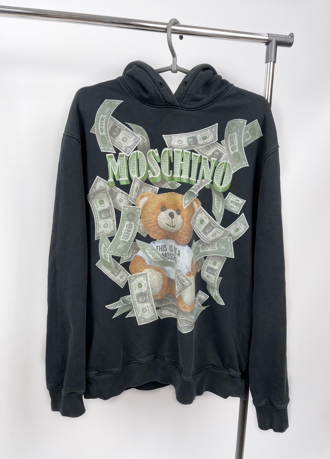 image of Moschino Hoodie Size 10 Usa 'this Is Not Moschino Toy' in Black, Women's