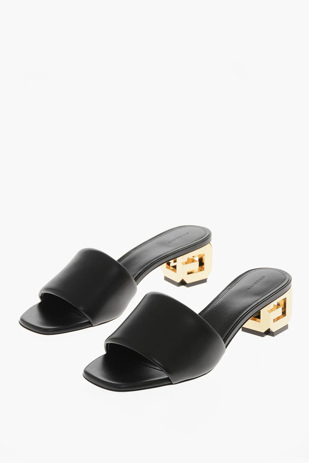 Givenchy og1mm0326 Leather Open Toe Mules in Black Size US 6 / IT 36 - 2 Thumbnail