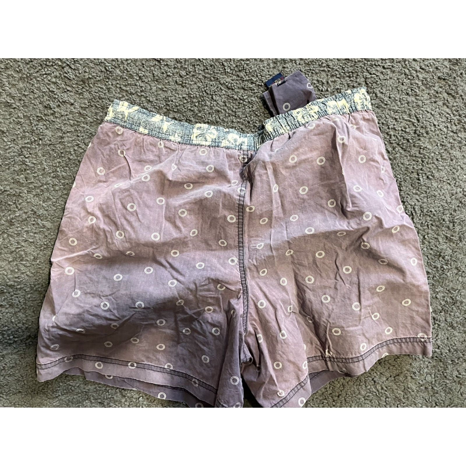 Tommy Hilfiger VINTAGE Tommy Hilfiger Spellout Trunks Bottom Mens M Purple Swim Size US 31 - 2 Thumbnail