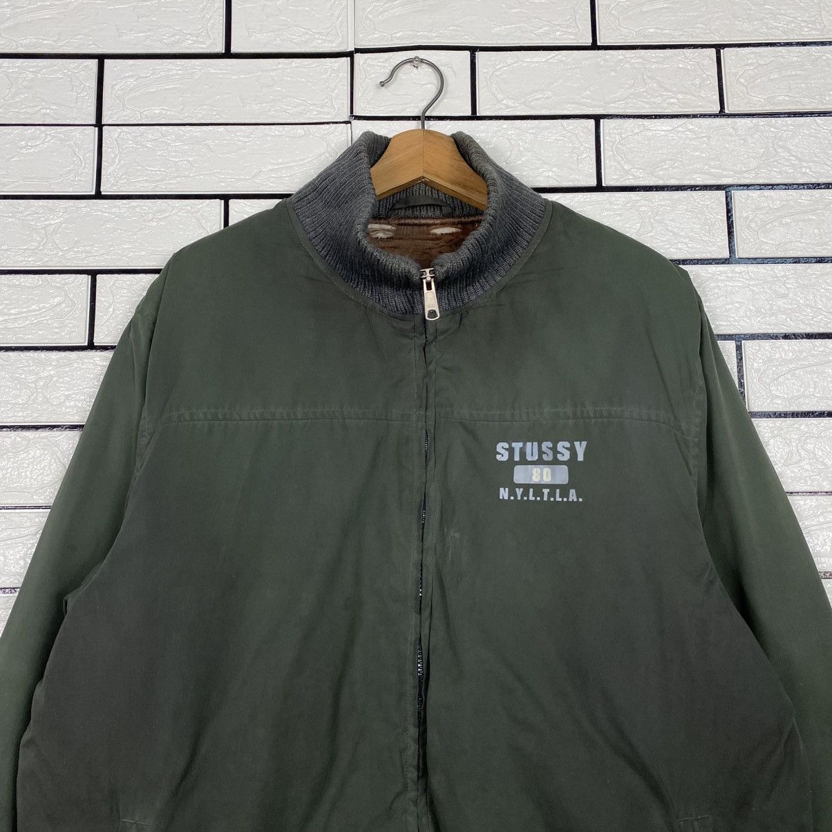 Stussy Vintage Quilted Bomber Jacket Stussy Usa Blanket Distressed Size US M / EU 48-50 / 2 - 4 Thumbnail