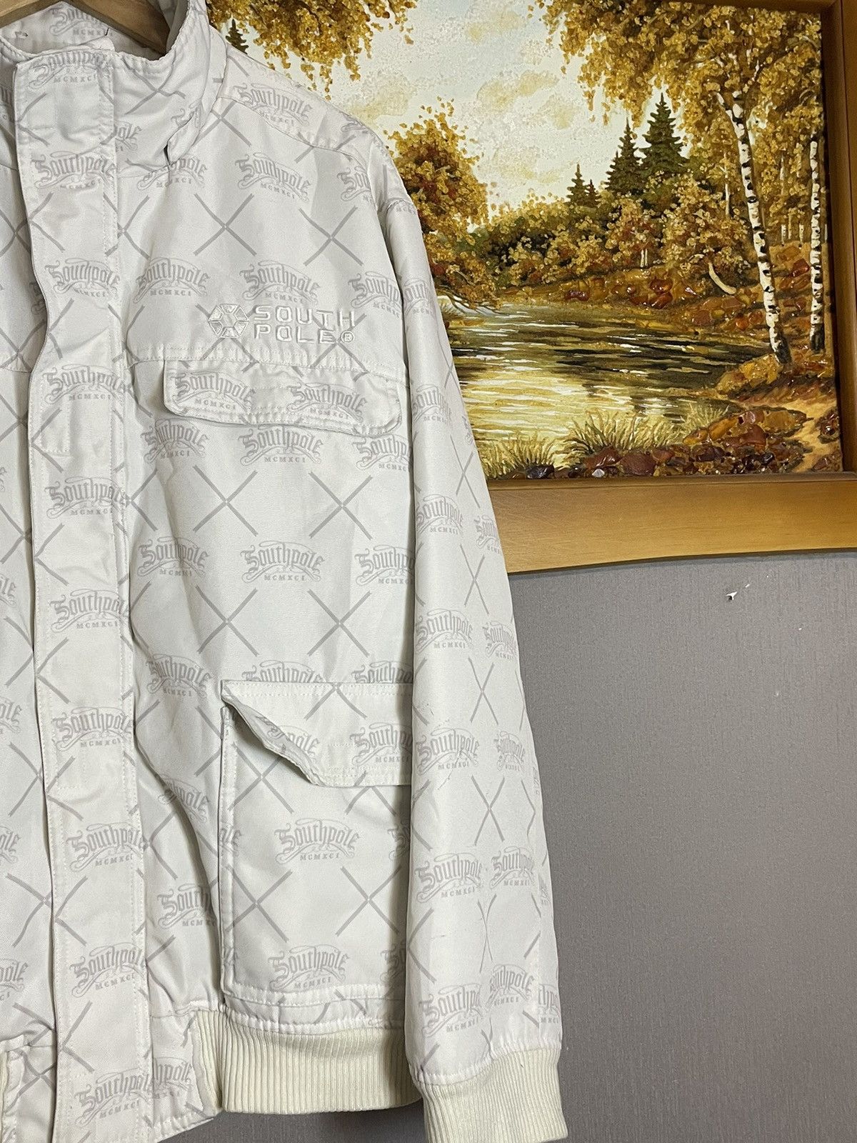 Southpole × Vintage Vintage 00s Southpole Skater Monogram Oversized Jacket Size US XL / EU 56 / 4 - 4 Thumbnail
