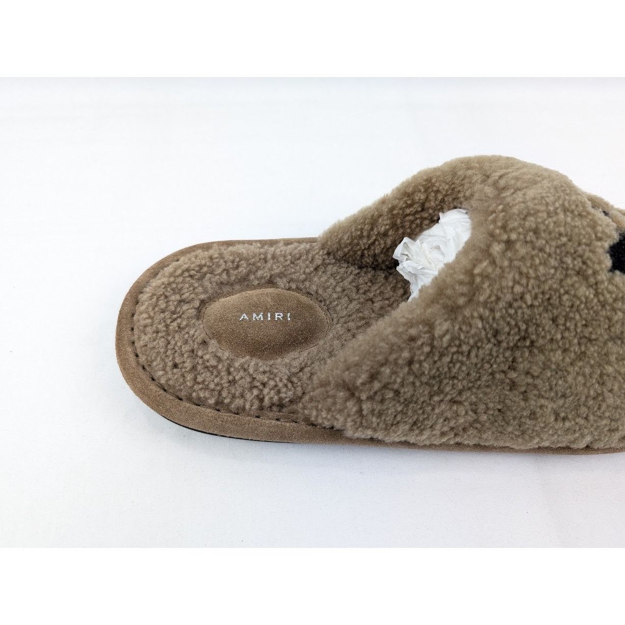 Amiri o1rshd1 Shearling Lux Slippers in Brown Size US 9 / EU 42 - 4 Thumbnail
