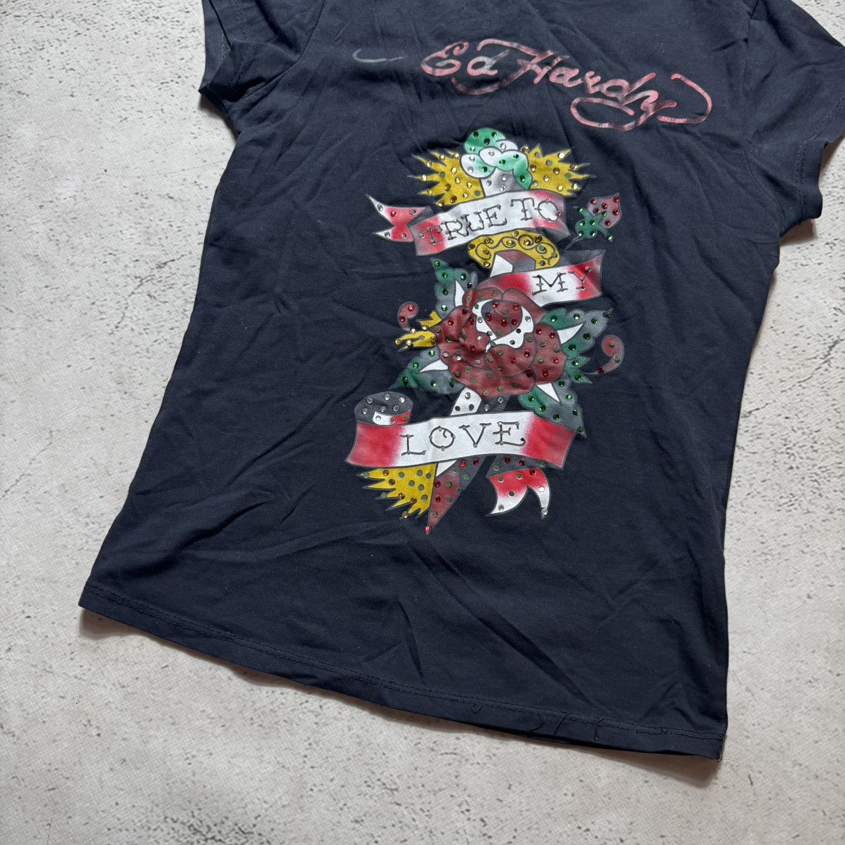 Christian Audigier × Ed Hardy × Vintage vintage y2k ed hardy flowers t shirt by christian audigier Size M / US 6-8 / IT 42-44 - 3 Thumbnail