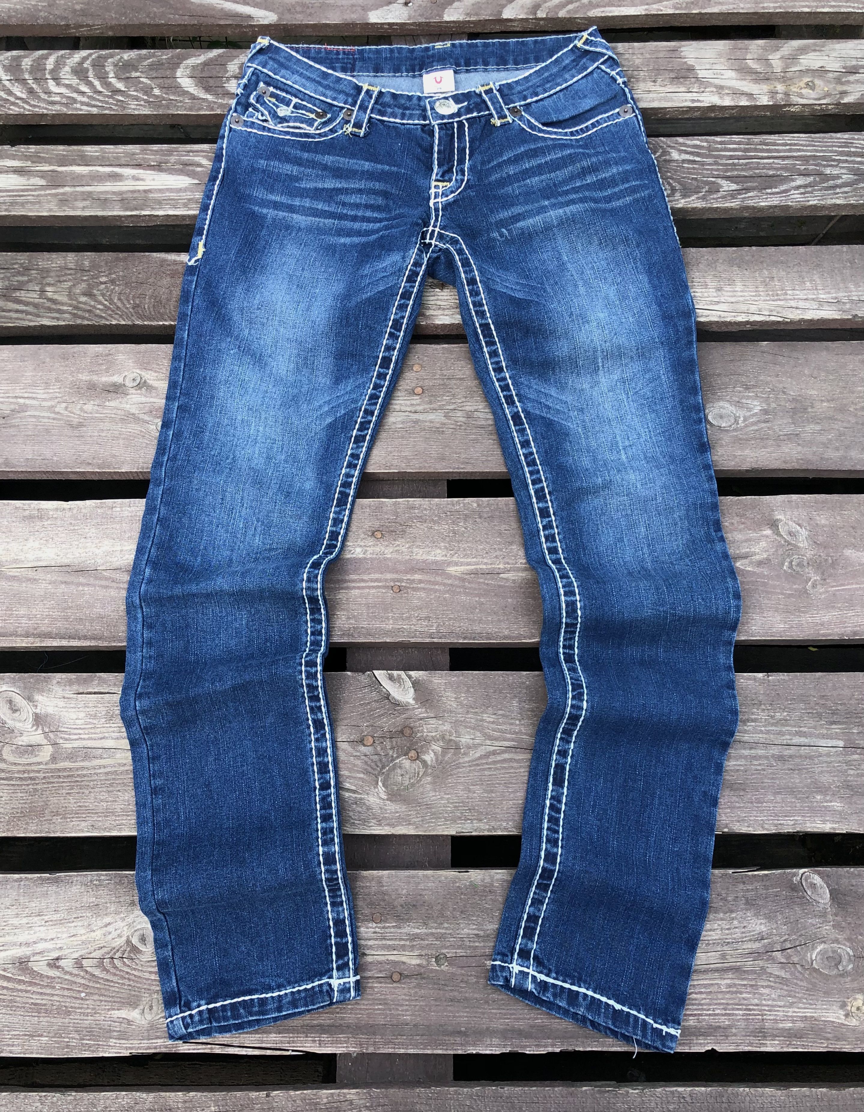 True Religion True Religion Y2K Vintage Johnny Big T Denim Jeans Size 29 Size 29" - 2 Thumbnail