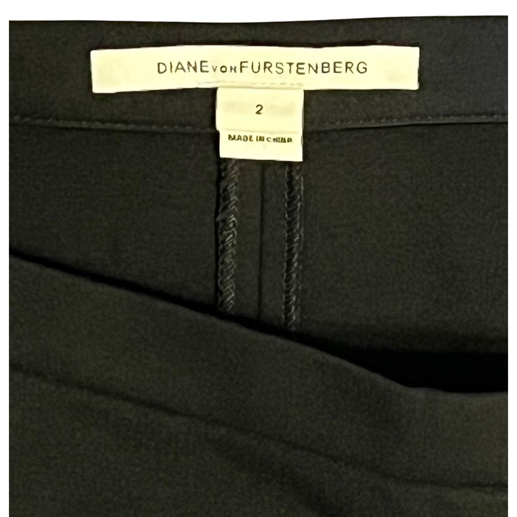 Diane von Furstenberg $198 Diane Von Furstenberg 2 Pencil Skirt Kimmie Black Stret Size 26" / US 2 / IT 38 - 4 Thumbnail
