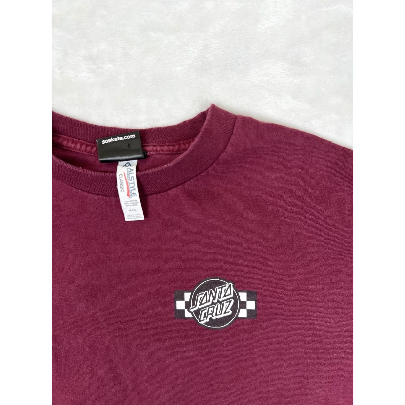 Vintage VINTAGE Santa Cruz T-Shirt Long Sleeve Regular Size M Red Double-Sided 90s California Men Size US M / EU 48-50 / 2 - 3 Thumbnail