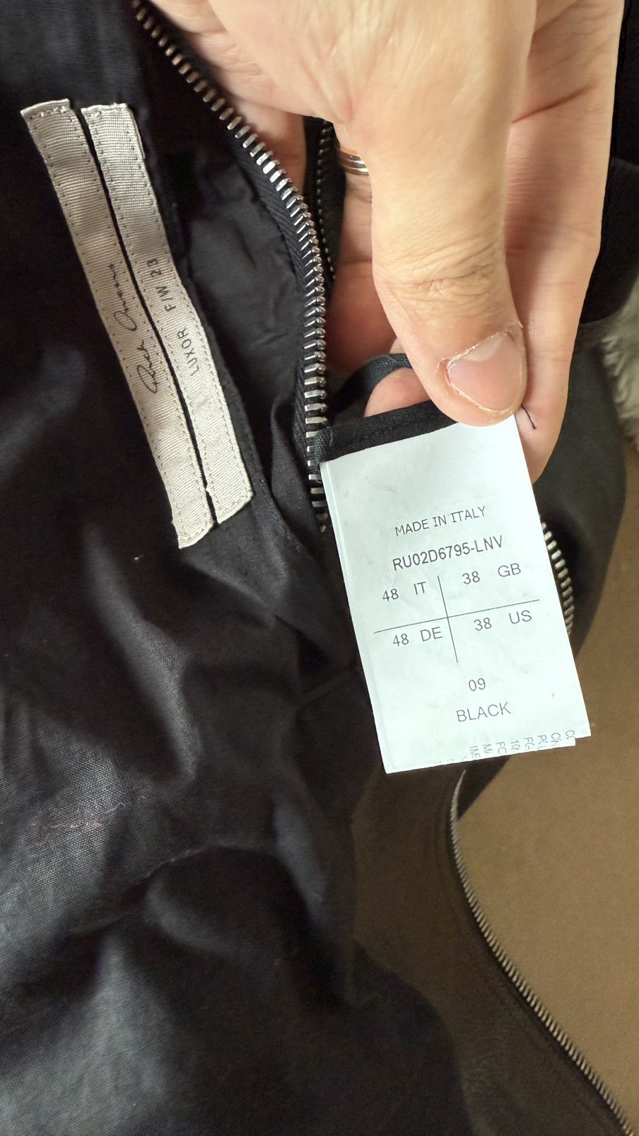Rick Owens Rick Owens Jumbo Peter Lambskin Leather Flight Jacket 48/M Size US M / EU 48-50 / 2 - 10 Thumbnail
