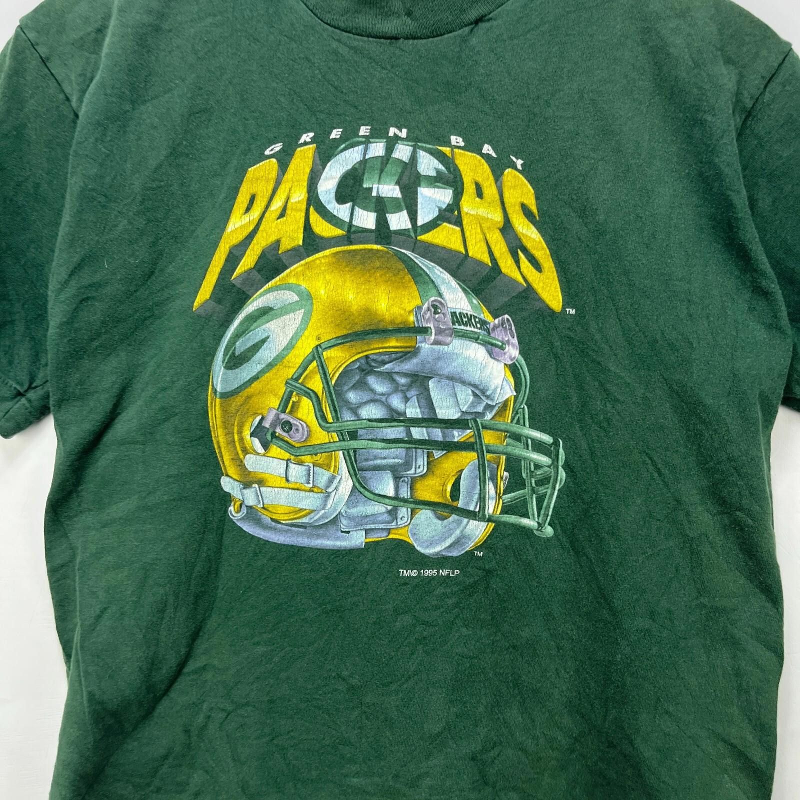 Salomon Vintage 90s Green Bay Packers Single Stitch T-Shirt Small Size US S / EU 44-46 / 1 - 2 Thumbnail