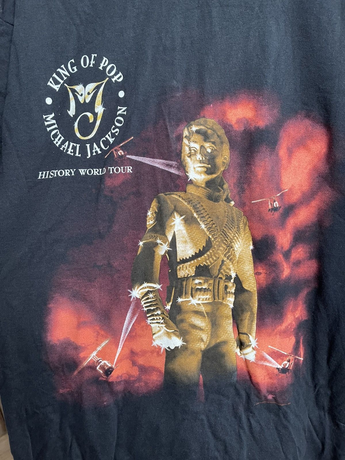 Band Tees 1996 Michael Jackson History World Tour T-Shirt Tee Vintage Size US XL / EU 56 / 4 - 5 Thumbnail