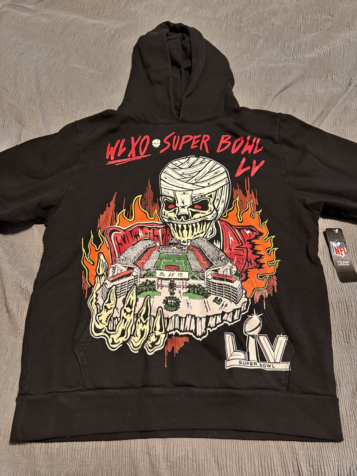 image of Warren Lotas Wl Superbowl Hoodie in Black, Men's (Size Large)