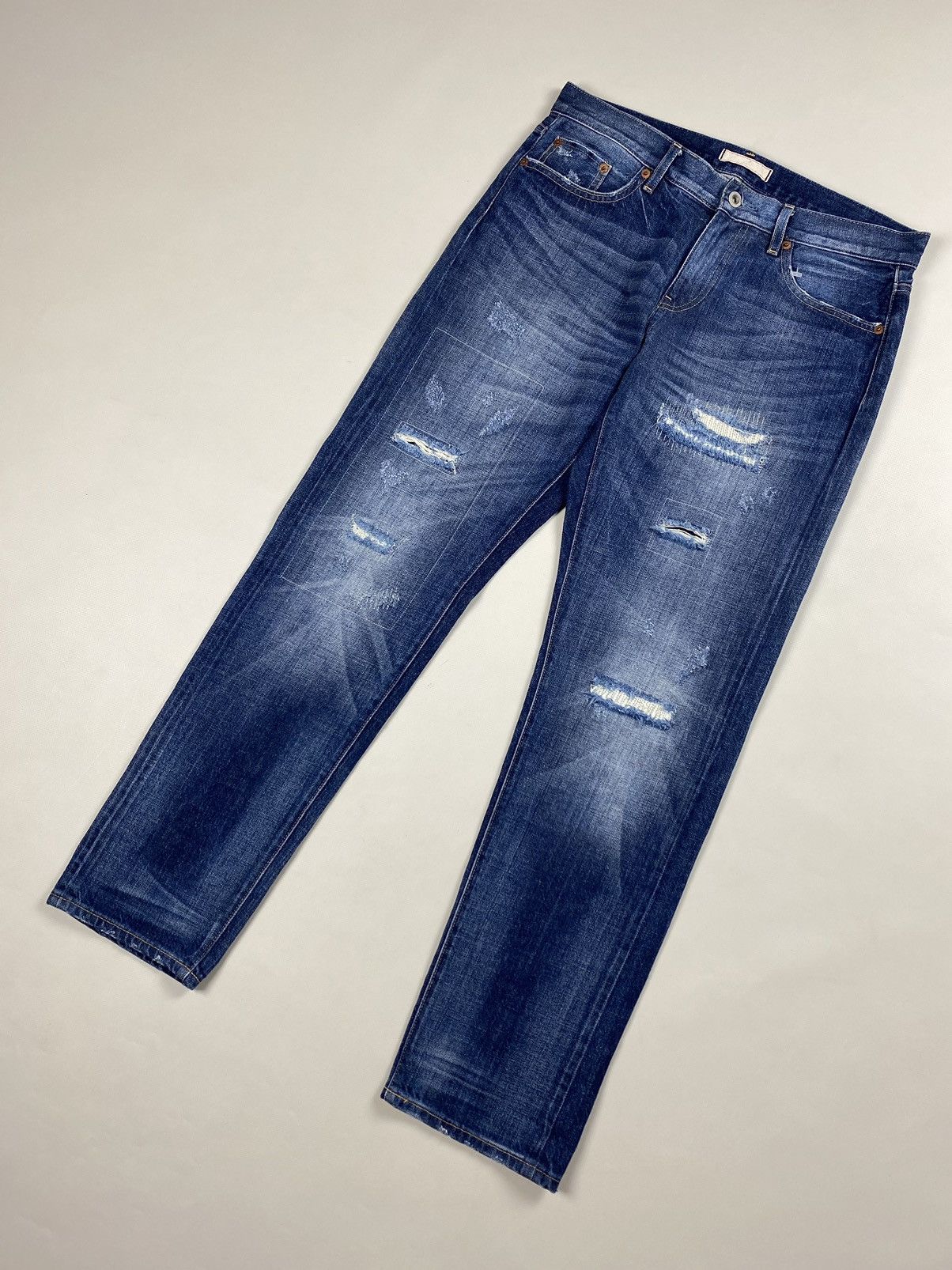 Uniqlo Uniqlo Japanese Selvedge denim men’s boyfriend tapered jeans Size US 27 - 4 Thumbnail
