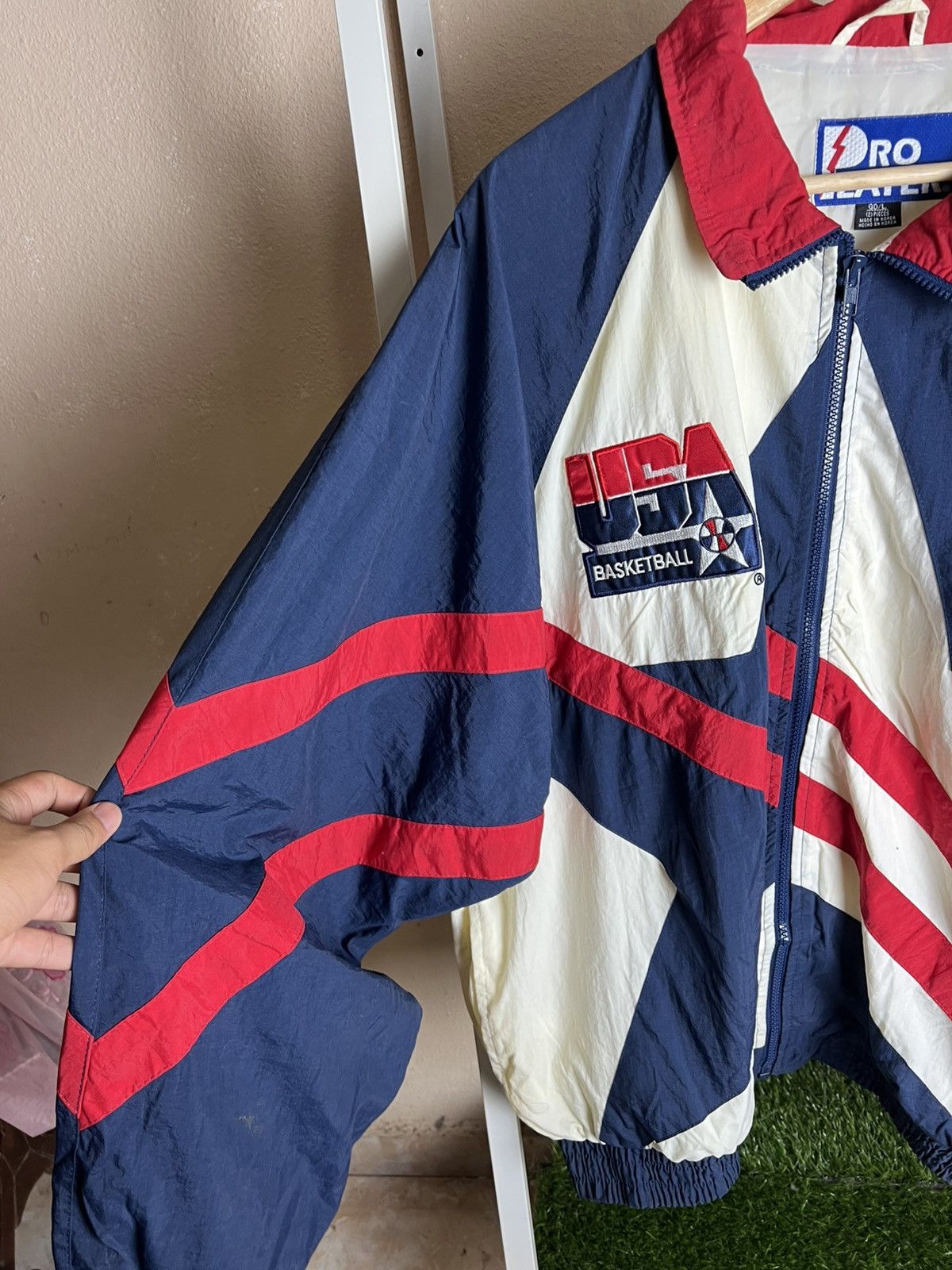 Pro Player × Vintage Vintage Pro Player USA Basketball Baggy Light Jacket Size US XL / EU 56 / 4 - 4 Thumbnail