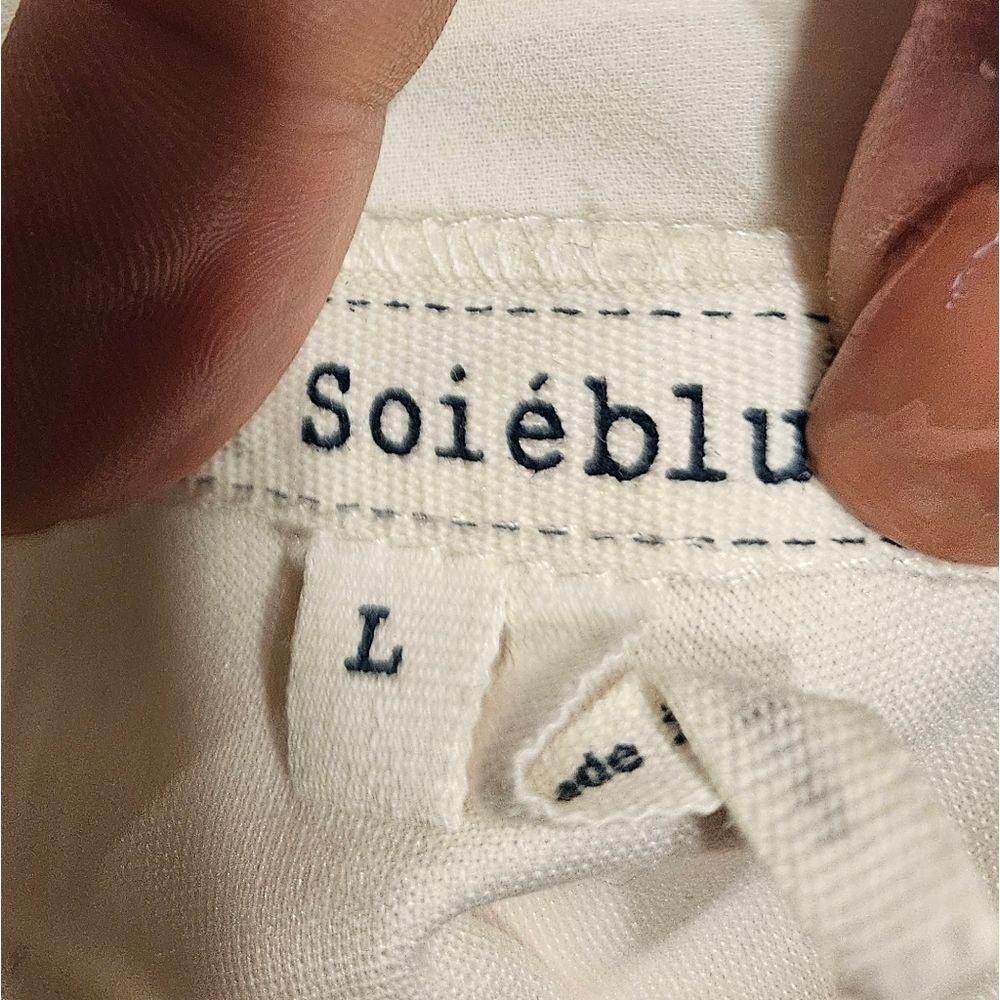 Designer Nwt Soieblu ivory gown with rhinestone detail Size L / US 10 / IT 46 - 6 Thumbnail