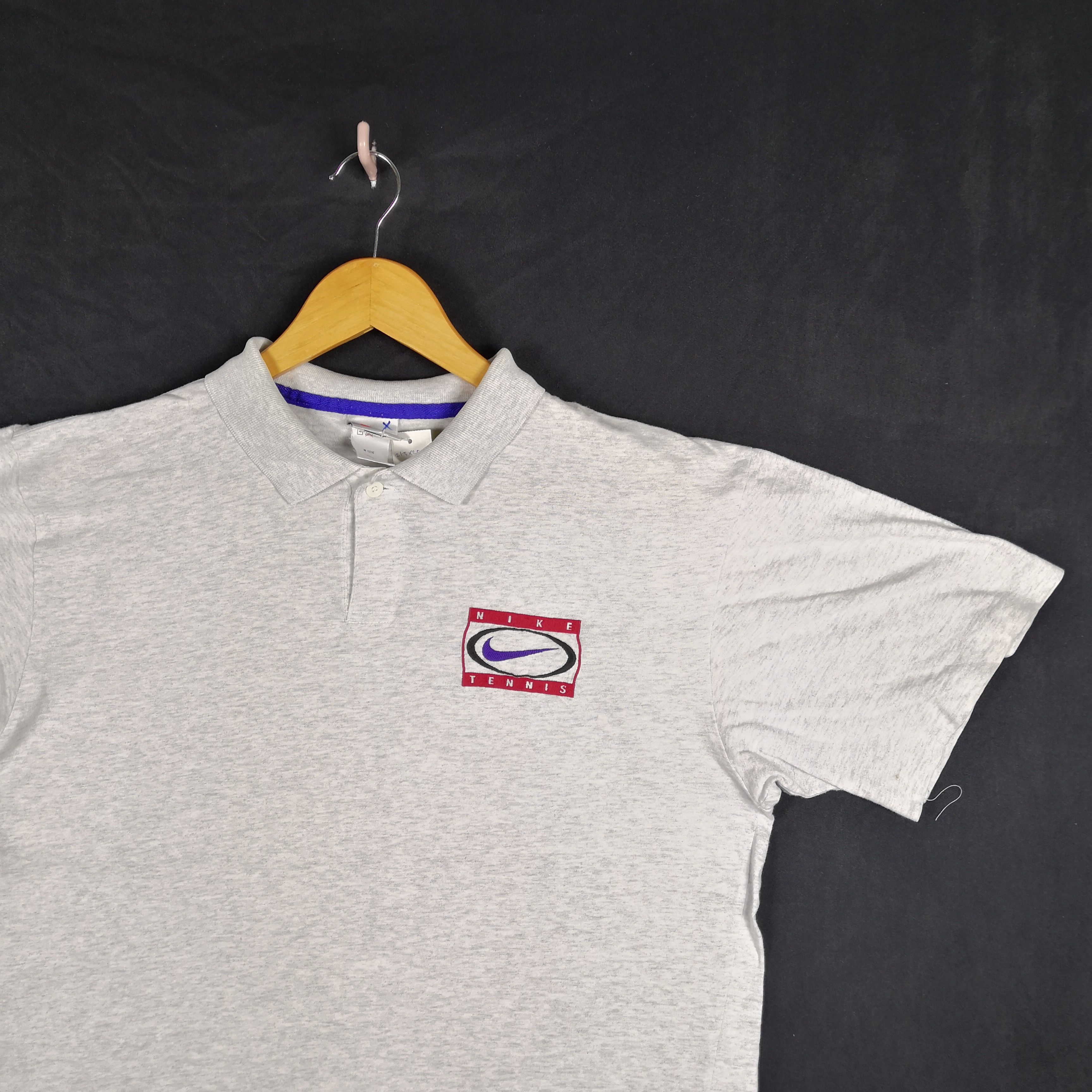 Nike Vintage 90s Nike T-Shirt Nike Swoosh Nike Court Tees Size US L / EU 52-54 / 3 - 3 Thumbnail
