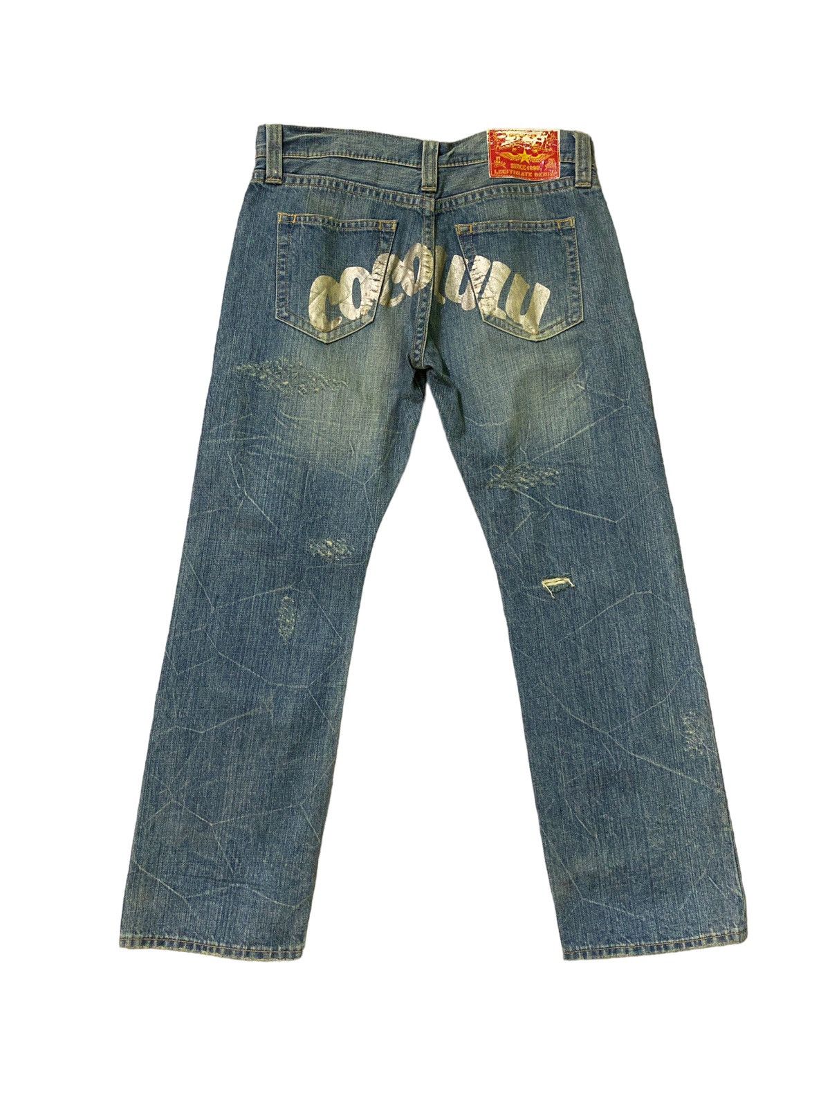 Japanese Brand × Vintage Vintage COCOLULU Big Logo Distressed Acid Wash Denim Size US 32 / EU 48 - 1 Thumbnail