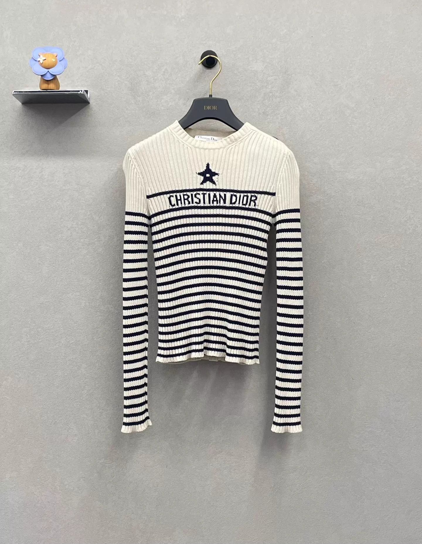 Dior Dior Striped Intarsia Crewneck Pullover Women's Size 36 Size XS / US 0-2 / IT 36-38 - 1 Thumbnail